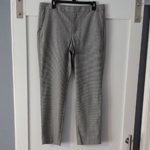Banana Republic Women's Textured Gray Straight Leg Pants
